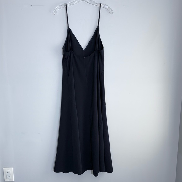 THAKOON A-Line Slip Dress in Moonlight Navy Blue Size 8 V-Neck Midi Minimalist - Picture 11 of 16